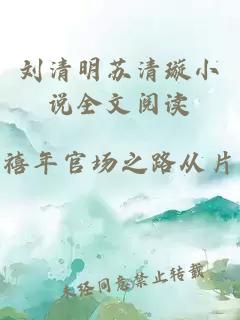 刘清明苏清璇小说全文阅读