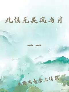 此恨无关风与月