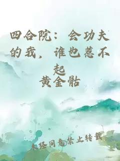 四合院：会功夫的我，谁也惹不起