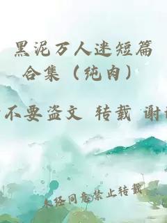 黑泥万人迷短篇合集（纯肉）