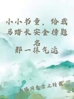 小小书童，给我马踏长安金榜题名
