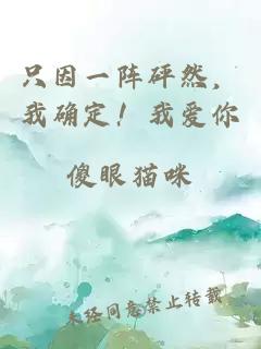 只因一阵砰然,我确定!我爱你